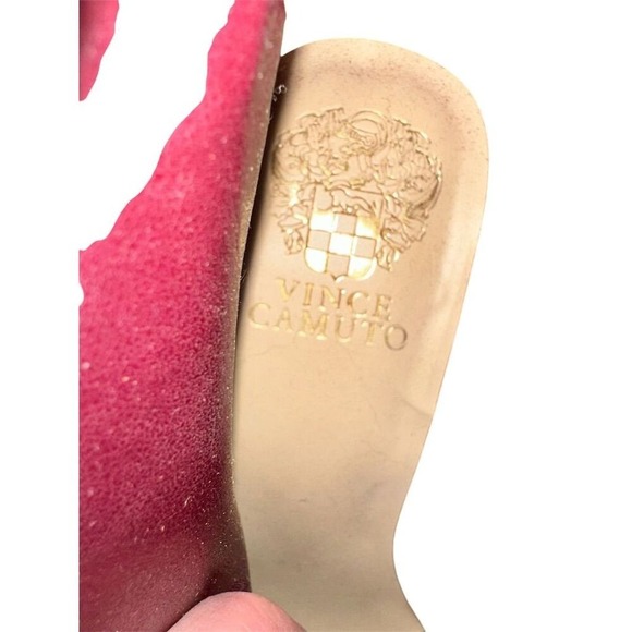 Vince Camuto Women's Suede Ankle Booties Plum Size 8 Pointed Toe - Picture 8 of 9